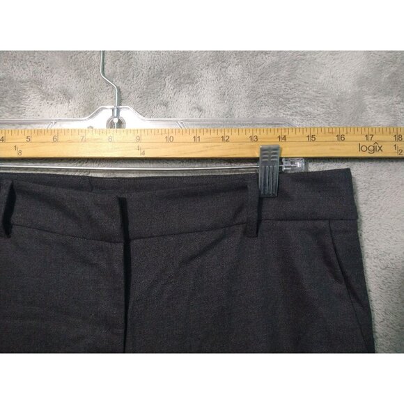 Eileen Fisher Pants Womens 10 Gray Wool Slim Taper Leg Trouser Cuffed Stretch - Picture 3 of 9